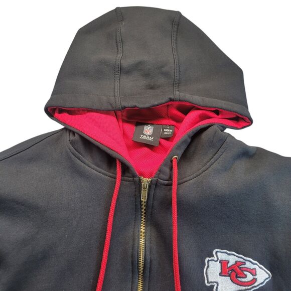 Vtg Kansas City Chiefs NFL Team Apparel Jacket Mens Sz Large Heavy Duty Vintage‎ - Picture 2 of 13